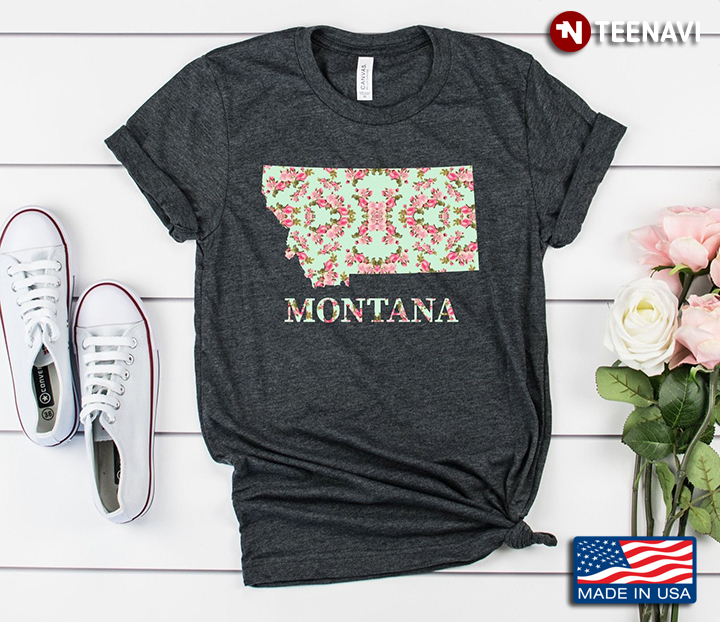 Montata Map Of Montata America States  Flowers