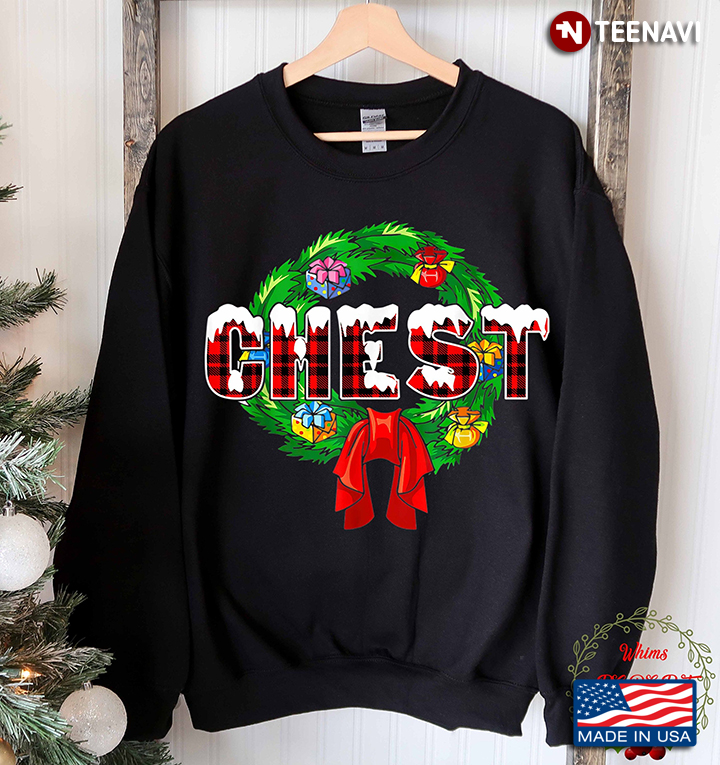Chest Christmas Gifts Merry Christmas