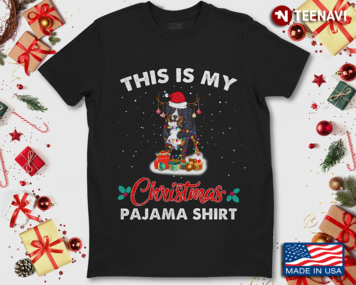 This Is My Christmas Pajama Shirt Rottweiler Santa Claus