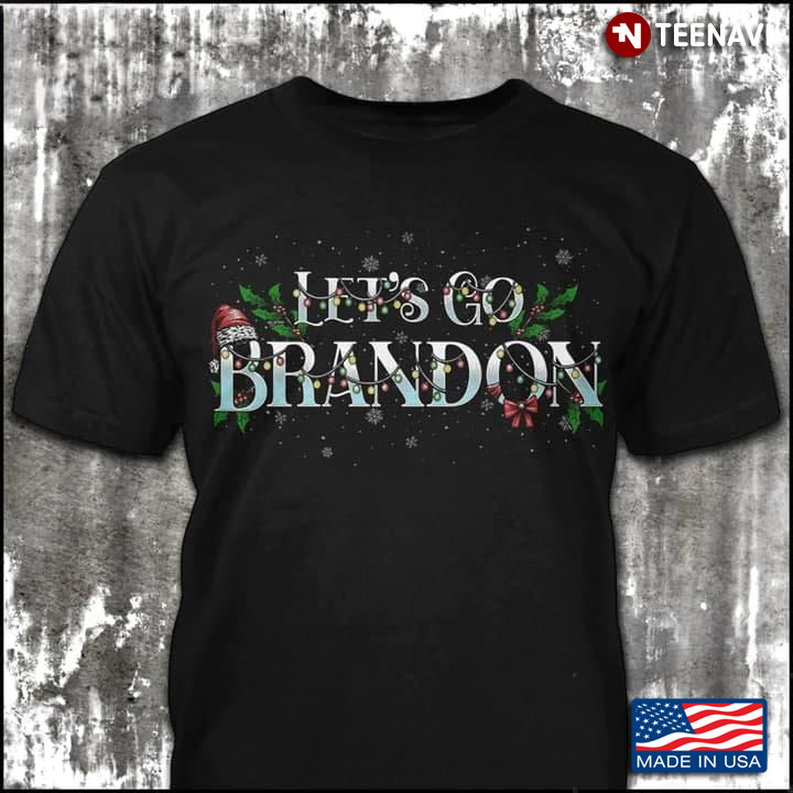Let's Go Brandon Anti Joe Biden Fairy Light Merry Christmas