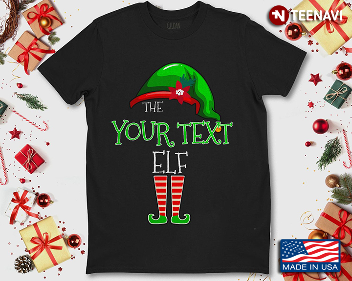The Your Text ELF Merry Christmas Christmas Gifts