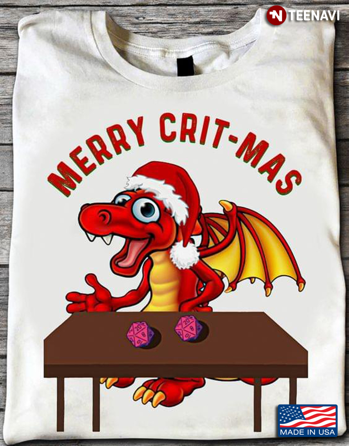 Merry Crit-mas Dragon Dungeon And Dragon Christmas Gifts