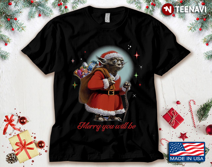 Yoda Santa Claus Merry You Will Be Merry Christmas