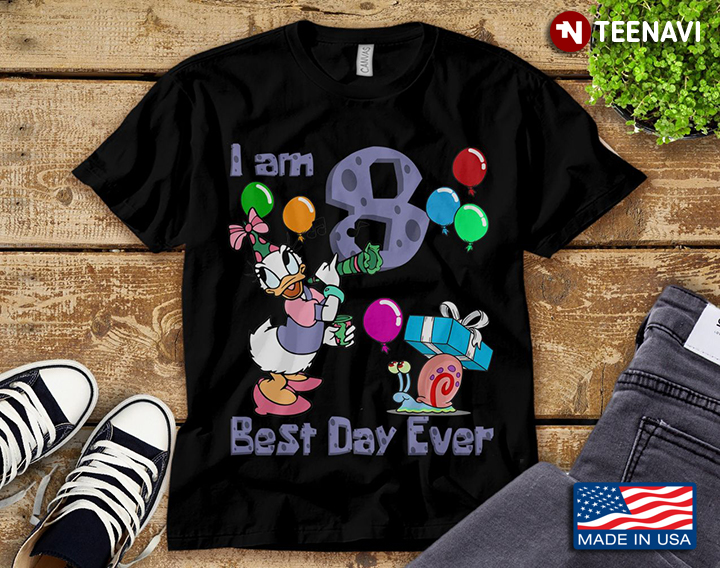 I Am 8  Best Day Ever Daisy Duck Birthday Gifts