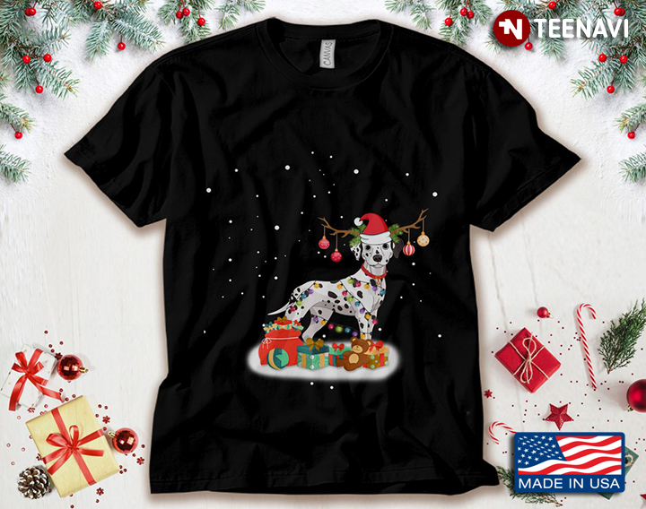 Dalmatian Dog Raindeer Christmas Tree Christmas Gifts