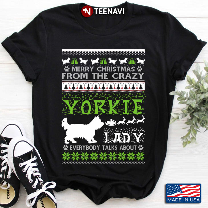Merry Christmas From The Crazy Yorkie  Lady Everybody Talks About