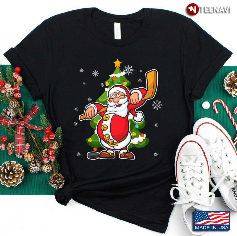Santa Claus Playing Golf  Christmas Tree Merry Christmas For Golf Lover