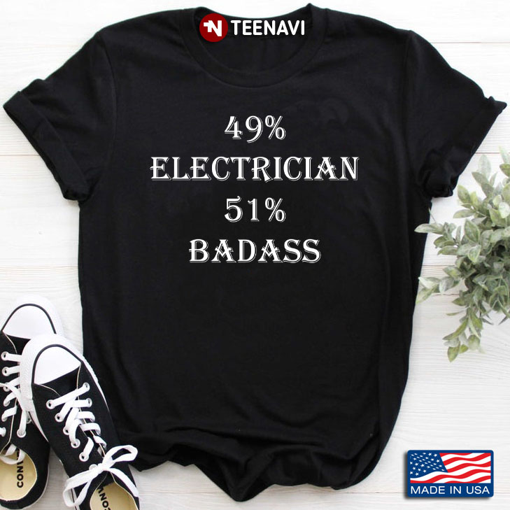 49%  Electrician 51% Badass Funny Banter Page A Day Daily Diary Agenda Scheduler