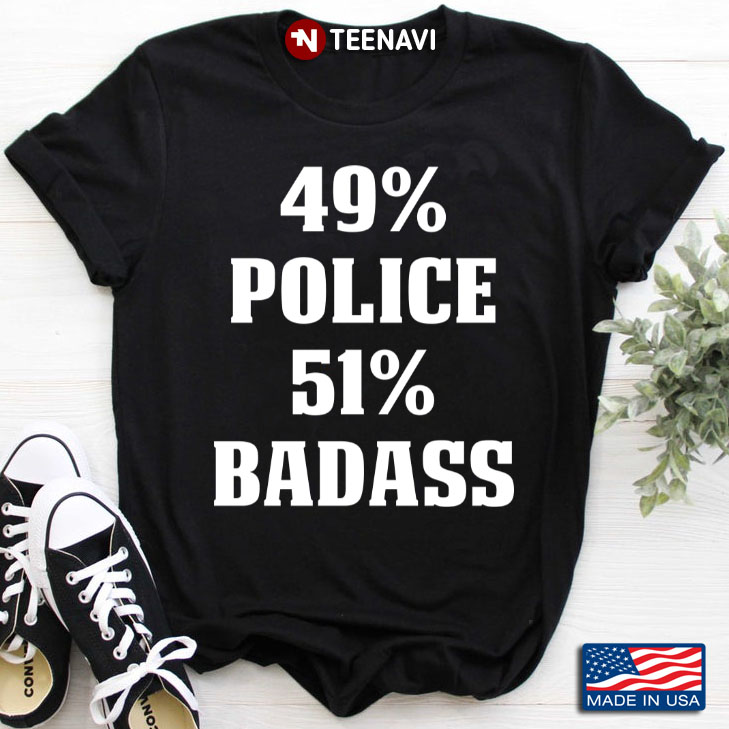 49%  Police  51% Badass Funny Banter Page A Day Daily Diary Agenda Scheduler