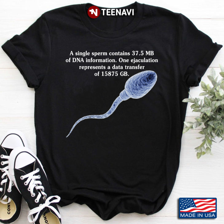 A Single Sperm Contains 37,5 M Of DNA Information One Ejaculation Represents A Data Transfer