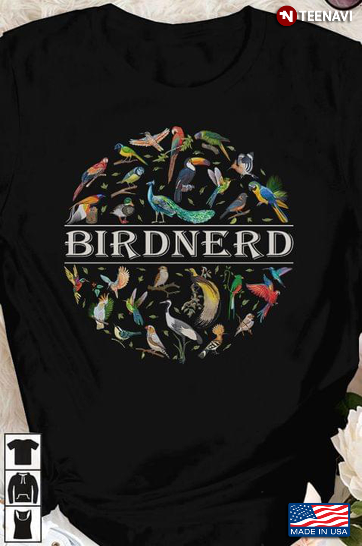 Birdnerd Circle Design for Bird Lover
