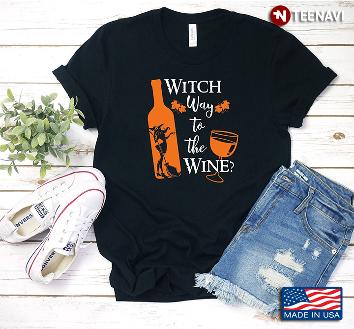 Witch Way To The Wine Halloween Gift for Wine Lover