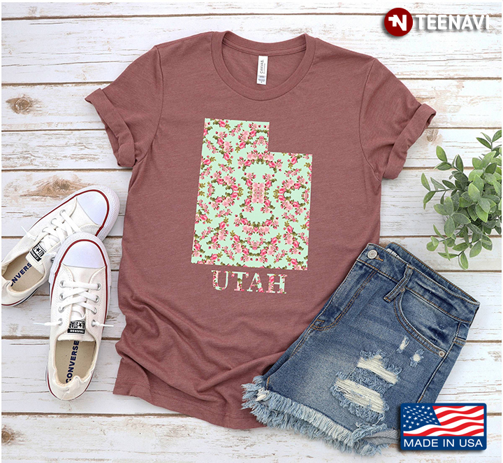 Utah Floral State Map