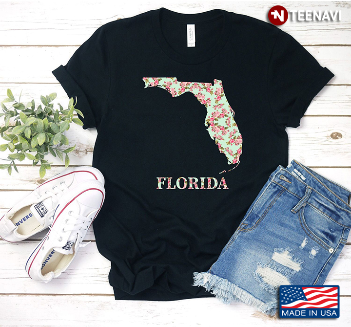 Florida Floral State Map