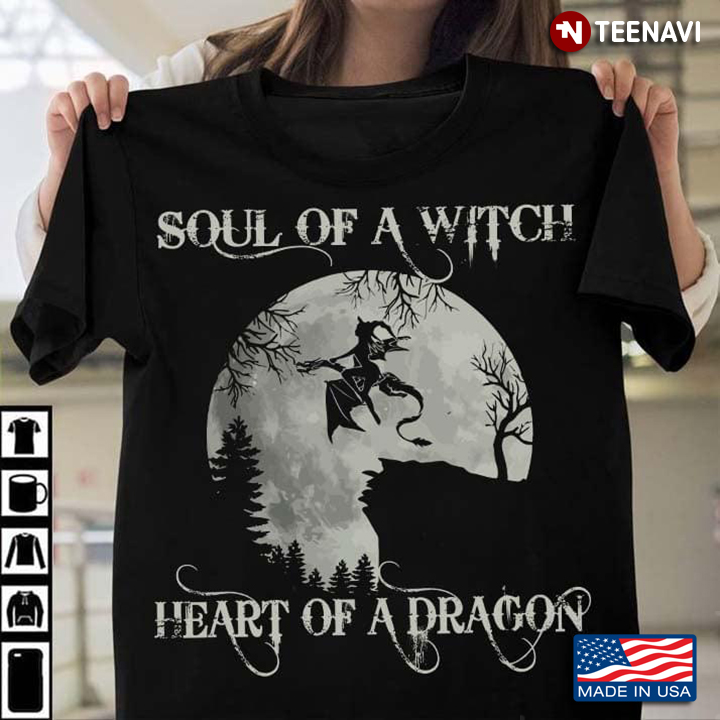 Soul of A Witch Heart of A Dragon Halloween Witch for Girl