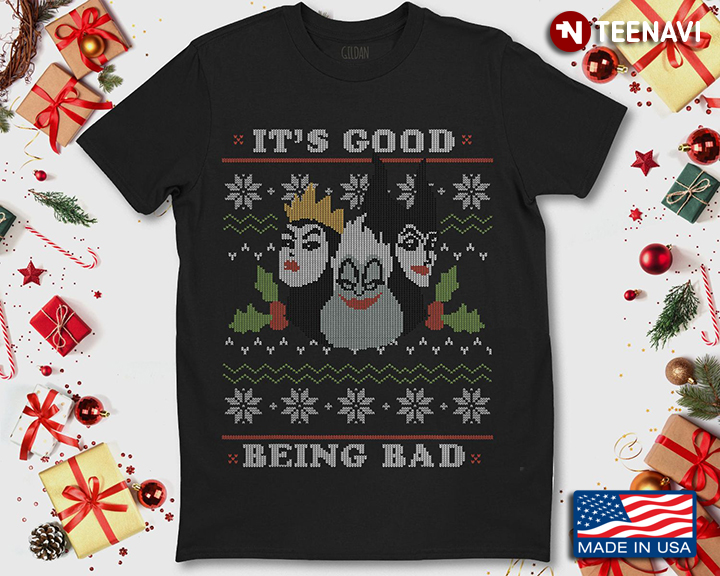 Disney Villains It's Good To Be Being Bad Ugly Christmas