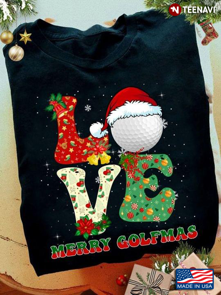 Merry Golfmas Love Christmas Gift for Golfer