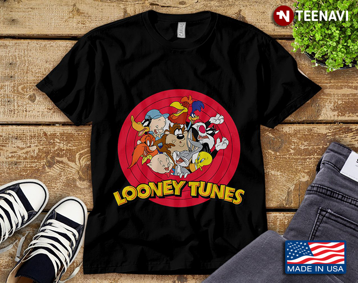 Looney Tunes Group Logo Funny Cartoon Characters