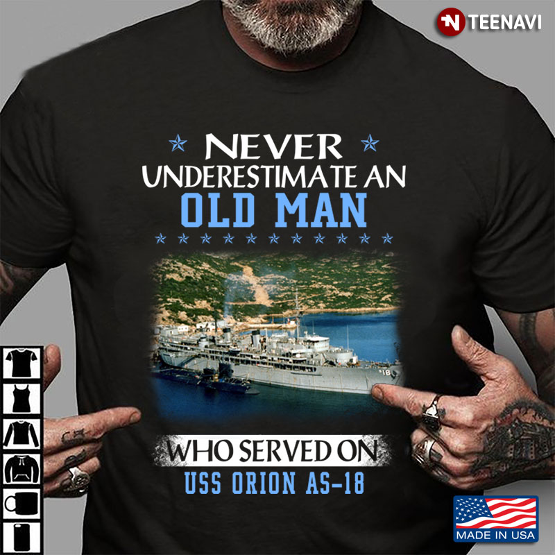Never Underestimate An Old Man Who Served On USS Orion AS-18