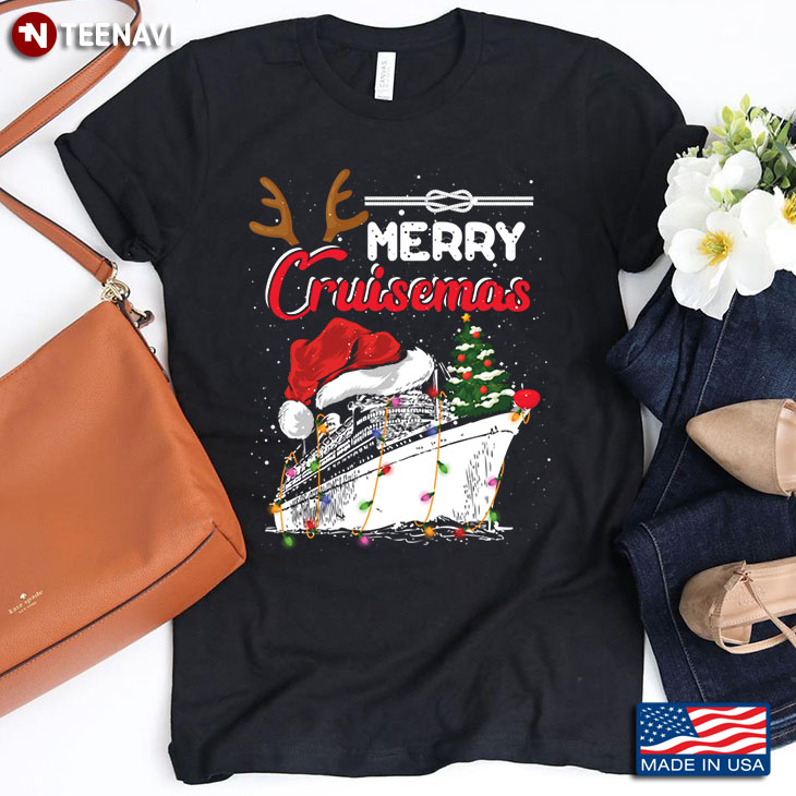 Merry Cruisemas Funny Cruise Ship in Christmas Decoration for Cruising Lover