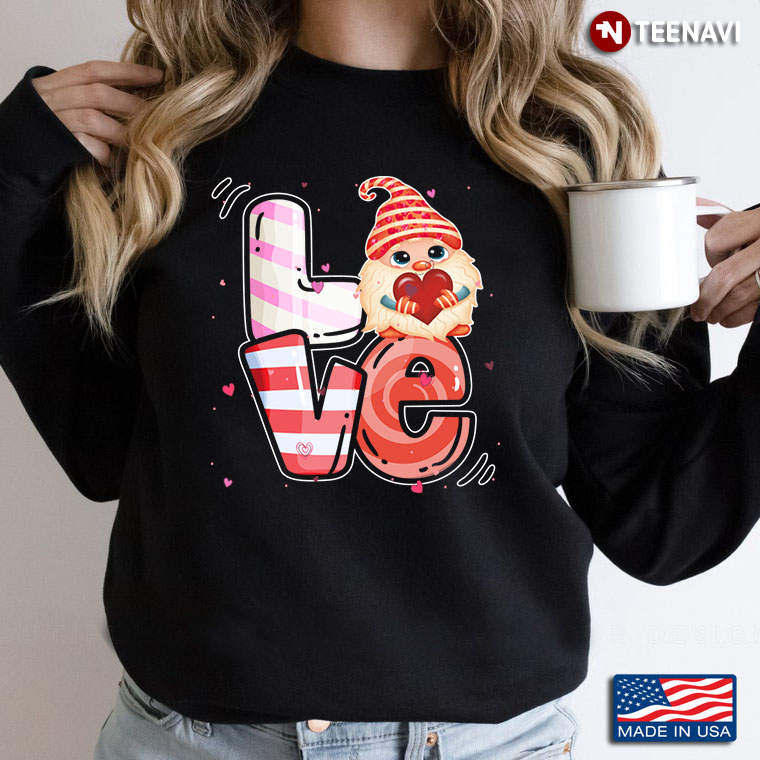 Love Gnome Red Heart Valentine’s Day Gift for Girl