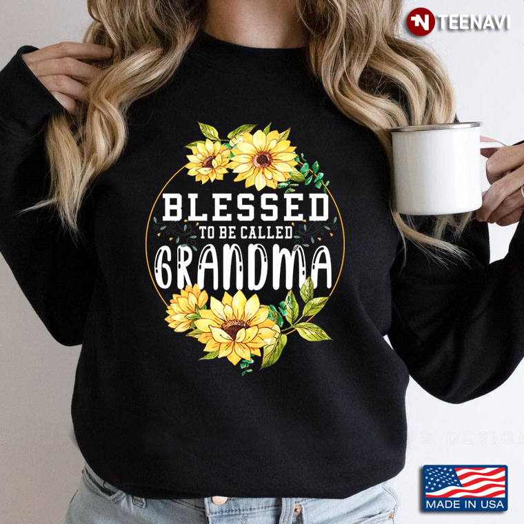 Blessed To Be Called Grandma Floral Frame Gift for Grandmother
