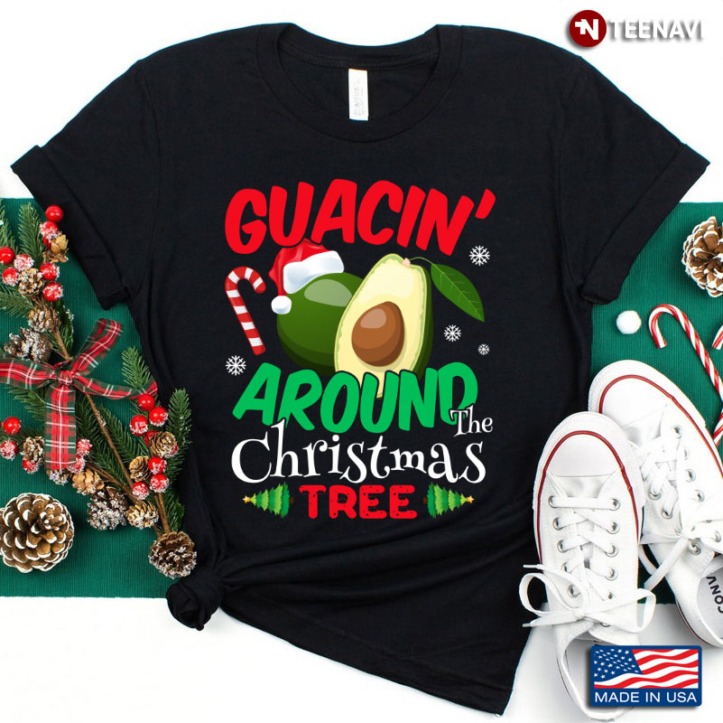 Funny Avocados Guacin' Around The Christmas Tree