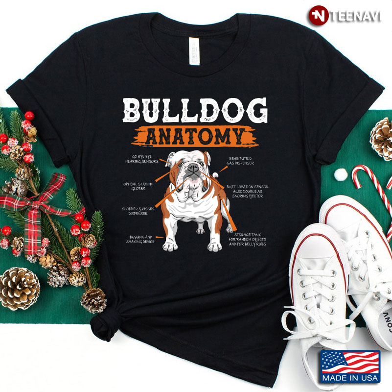 Bulldog Anatomy Funny for Dog Lover