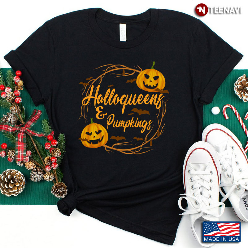 Halloqueens and Pumpkings Funny Halloween Pumpkin Lover T-Shirt