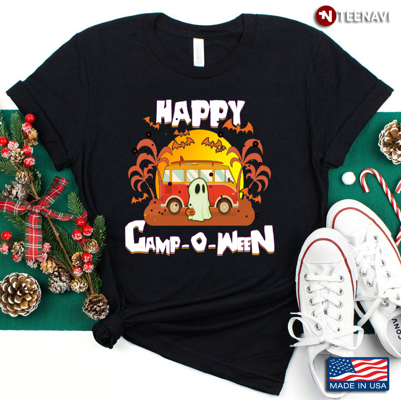 Happy Camp-o-Ween Halloween Gift for Camping Lover T-Shirt