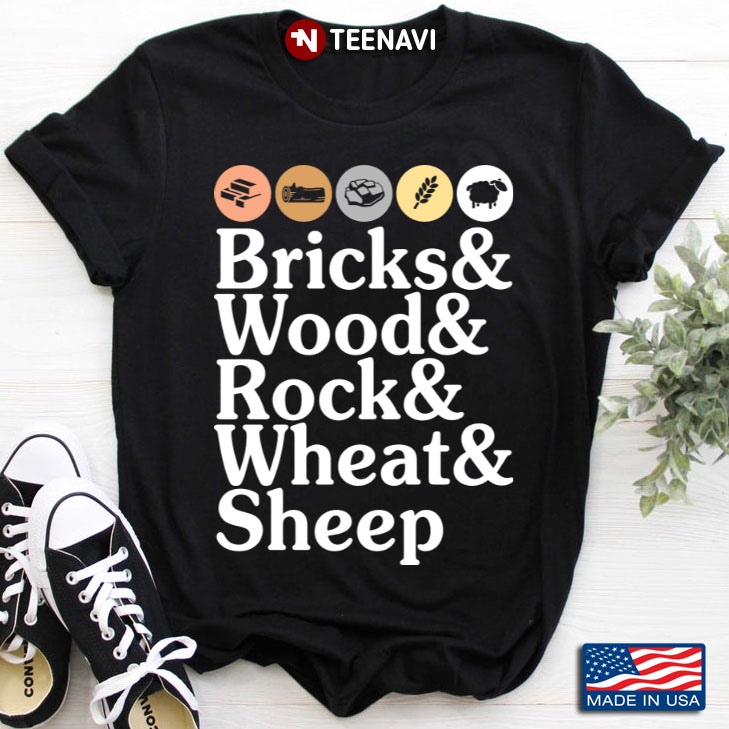 Bricks & Wood & Rock & Wheat & Sheep Funny Board Game