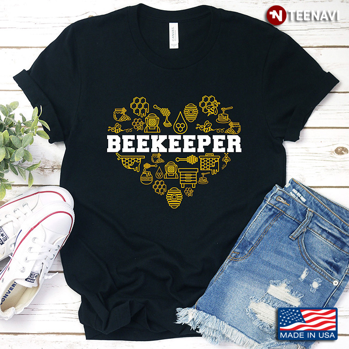 Heart Beekeeper Cool Design for Bee Lover