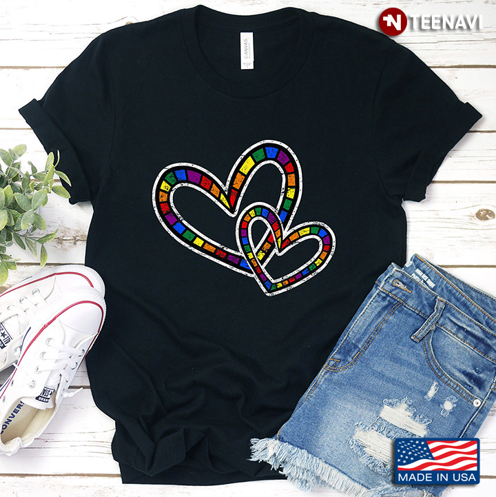 Peace Love Heart Rainbows for LGBT