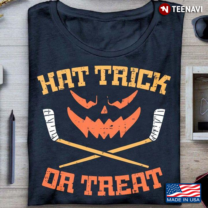 Hat Trick or Treat Halloween Gift for Hockey Lover