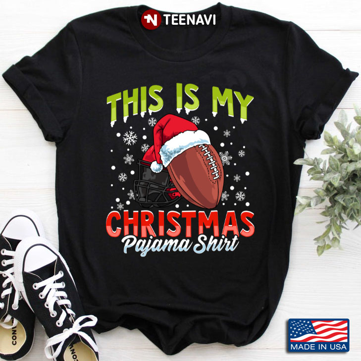 Rugby This Is My Christmas Pajama Shirt Christmas Gifts