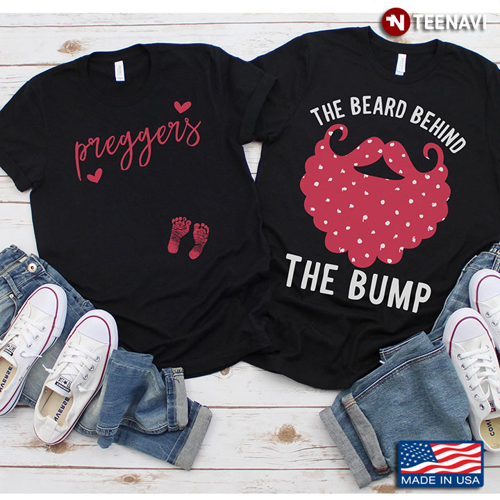 Couple The Beard Behind The Bump Gift For Christmas