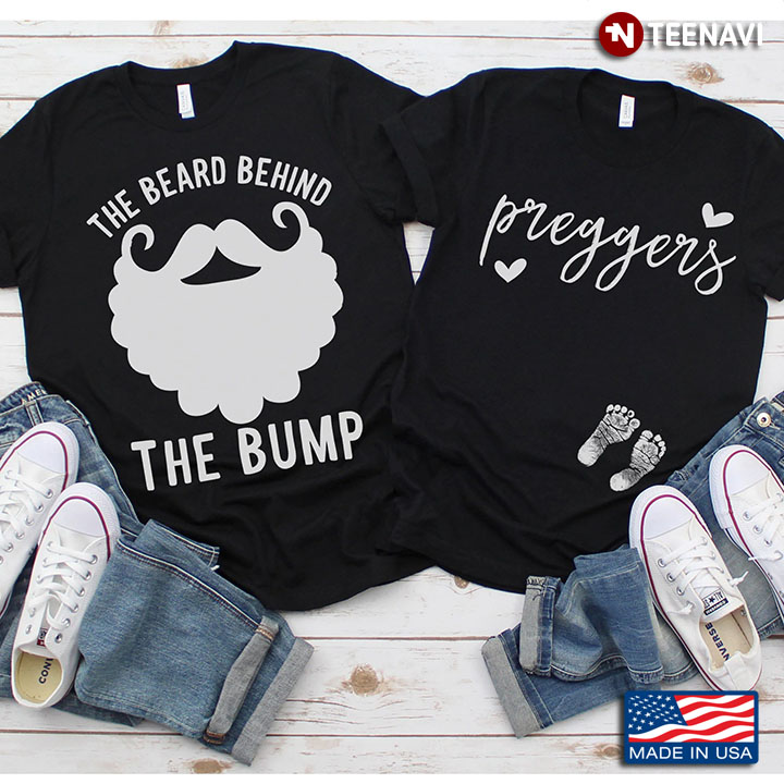 Couple New Version The Beard Behind The Bump Gift For Christmas
