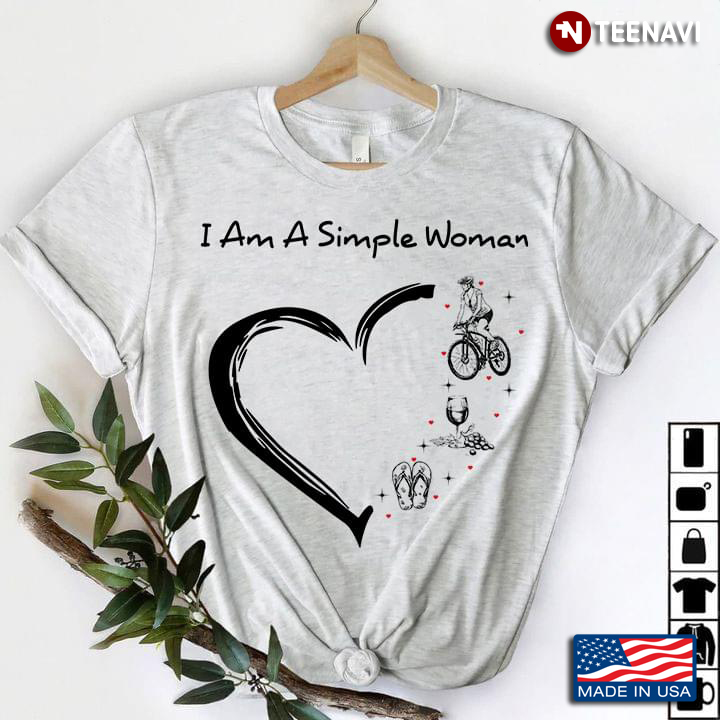 I Am A Simple Woman Cycle Wine Beach