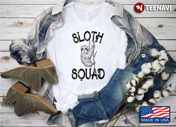 Sloth Squad Funny Gift For Sloth Lover