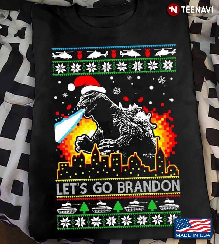 Let’s Go Brandon Dinosaurs Funny Christmas
