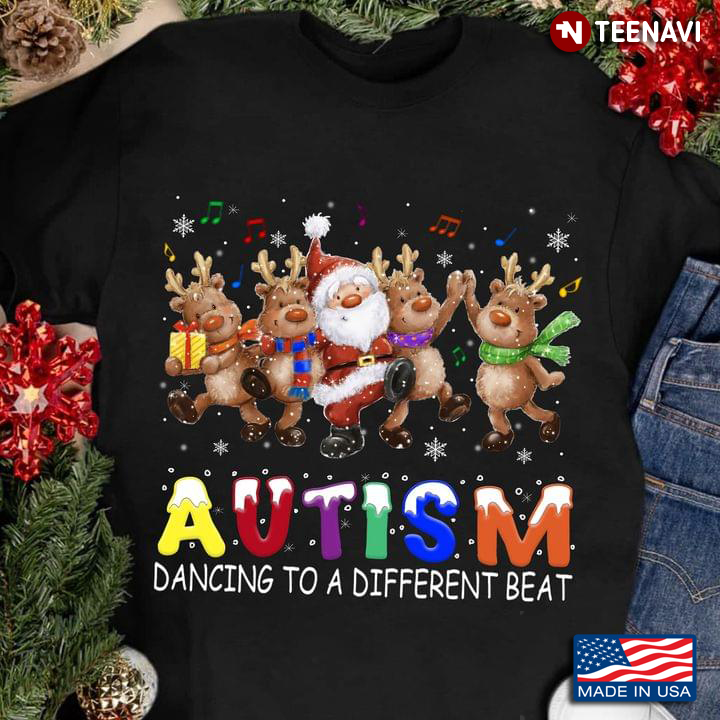 Autism Dancing To The Different Beat Dancing Reindeer
