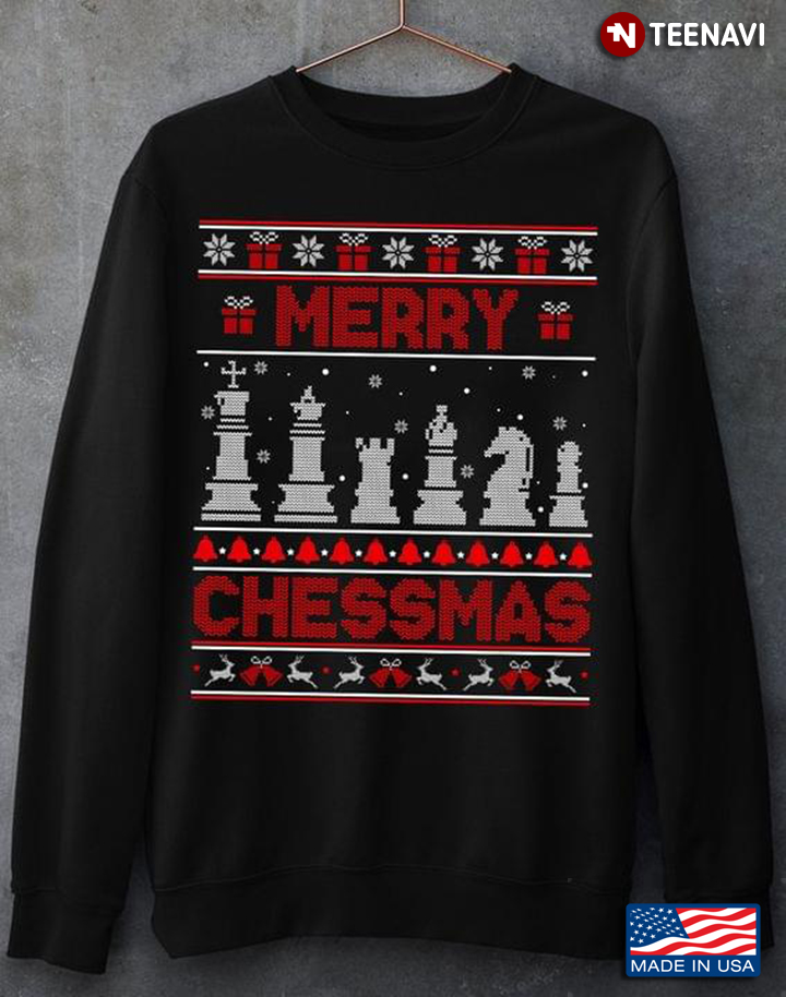 Merry Chessmas I Love Chess Gift For Holiday