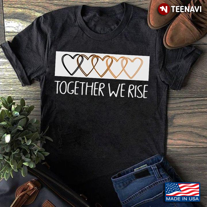 Together We Rise Heart Shape Gift For Couple