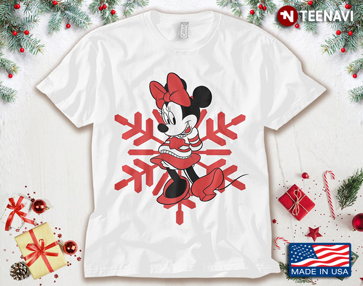 Snowflake Minnie Mouse Lovely Disney Gift For Holiday