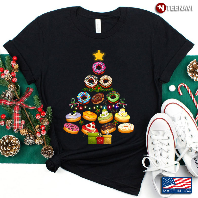 Lovely Donut Christmas Tree Gift For X’mas