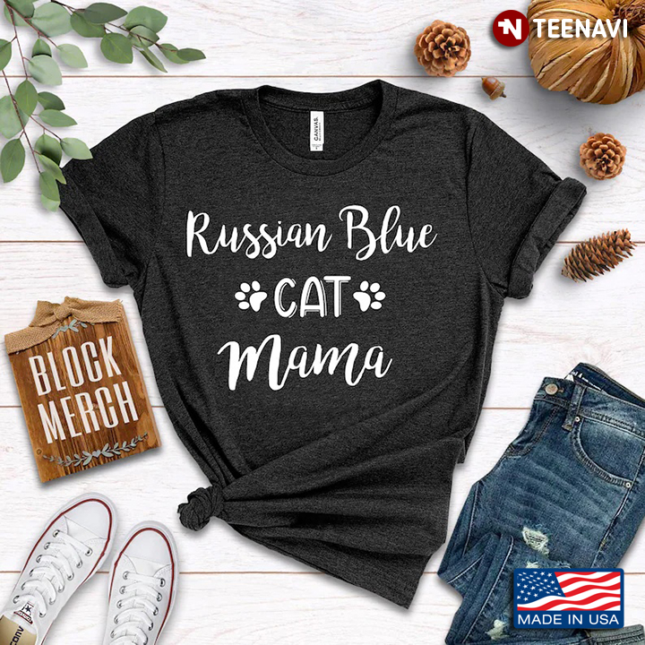 Russian Blue Cat Mama for Cat Lover