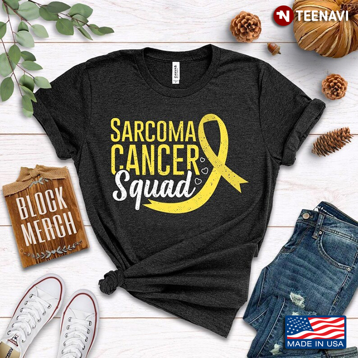 Sarcoma Cancer Squad Yellow Ribbon