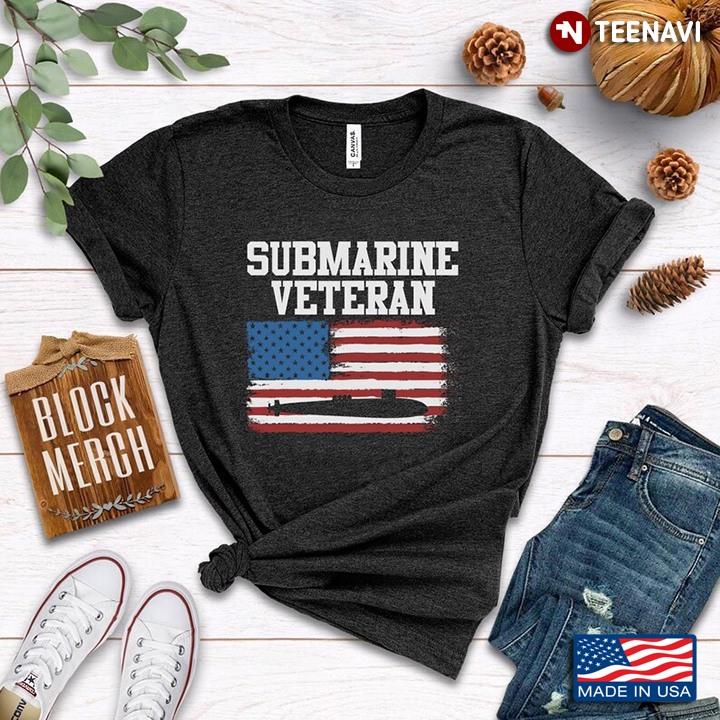 Submarine Veteran American Flag