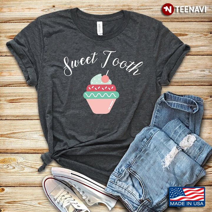 Sweet Tooth Cupcake Funny Design