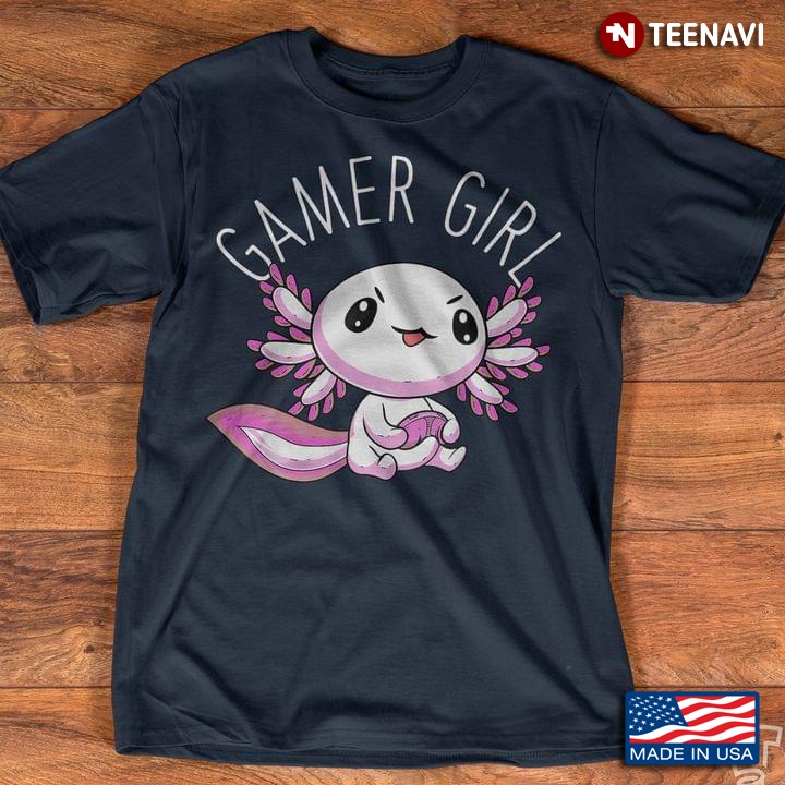 Gamer Girl Axolotl Plays Game for Game Lover